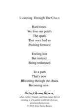Load image into Gallery viewer, "Bloom Through The Chaos" Positive Quote Art Print