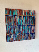 Load image into Gallery viewer, "Breaking Through Challenges" Original Abstract Drip Painting Infused With Selenite