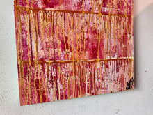 Load image into Gallery viewer, "Character Building" Original Abstract Painting Infused With Moonstone