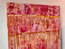 Load image into Gallery viewer, "Character Building" Original Abstract Painting Infused With Moonstone