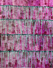 Load image into Gallery viewer, "Embracing Something New" Original Abstract Painting Infused With Rose Quartz And Amethyst On Wood Panel