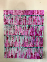 Load image into Gallery viewer, "Embracing Something New" Original Abstract Painting Infused With Rose Quartz And Amethyst On Wood Panel