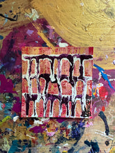 Load image into Gallery viewer, "I Am Unstoppable" Small Original Abstract Painting Infused With Blue Calcite