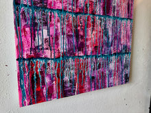 Load image into Gallery viewer, "Magical Vibration" Original Abstract Painting Infused With Crystals On Canvas