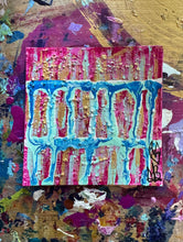 Load image into Gallery viewer, 'Magnet For Positivity" Small Original Abstract Painting Infused With Moonstone