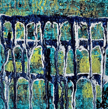 Load image into Gallery viewer, "Protect Your Energy" Small Original Abstract Drip Painting Infused With Amethyst