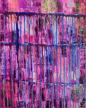 Load image into Gallery viewer, "A Whole New Energy"Original Abstract Painting infused WIth Clear Quartz And Citrine On Canvas

