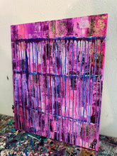 Load image into Gallery viewer, "A Whole New Energy"Original Abstract Painting infused WIth Clear Quartz And Citrine On Canvas
