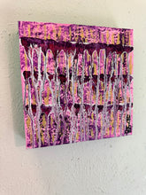 Load image into Gallery viewer, "Abundance" Original Abstract Painting Infused With Rose Quartz, Carnelian, And Moonstone
