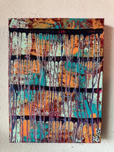 Load image into Gallery viewer, "Beauty And Purpose" Original Abstract Painting Infused With Rose Quartz And Carnelian
