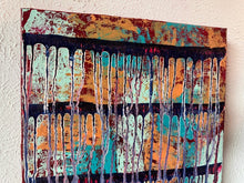 Load image into Gallery viewer, "Beauty And Purpose" Original Abstract Painting Infused With Rose Quartz And Carnelian
