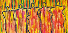 Load image into Gallery viewer, "Bloom From Within" Original abstract figurative painting by Artist Sierra Barnes.
