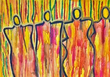 Load image into Gallery viewer, "Bloom From Within" Original abstract figurative painting by Artist Sierra Barnes.
