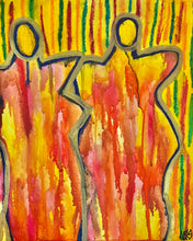 Load image into Gallery viewer, "Bloom From Within" Original abstract figurative painting by Artist Sierra Barnes.
