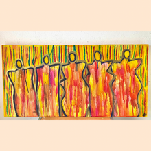 Load image into Gallery viewer, "Bloom From Within" Original abstract figurative painting by Artist Sierra Barnes.
