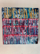 Load image into Gallery viewer, "Blooming Colors On The Outside" Original Abstract Painting Infused With Rose Quartz, Carnelian, And Amethyst
