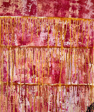Load image into Gallery viewer, "Character Building" Original Abstract Painting Infused With Moonstone
