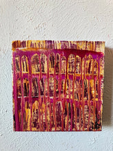 Load image into Gallery viewer, "Deep Passion" Original Abstract Painting Infused With Rose Quartz And Carnelian On Canvas
