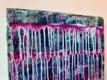 Load image into Gallery viewer, 'Exceeding" Original Abstract Painting Infused With Selenite And Black Tourmaline On Canvas
