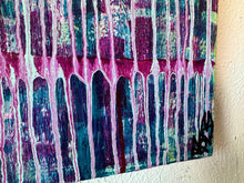 Load image into Gallery viewer, 'Exceeding" Original Abstract Painting Infused With Selenite And Black Tourmaline On Canvas
