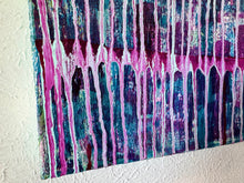 Load image into Gallery viewer, 'Exceeding" Original Abstract Painting Infused With Selenite And Black Tourmaline On Canvas
