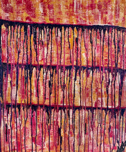Load image into Gallery viewer, "Feeling Full Of Gratitude" Orginal Abstract Painting Infused With Moonstone
