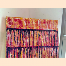 Load image into Gallery viewer, "Feeling Full Of Gratitude" Orginal Abstract Painting Infused With Moonstone
