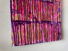 Load image into Gallery viewer, "Find Joy In The Little Things" Original Abstract Painting Infused With Rose Quartz, Amethyst, And Blue Calcite
