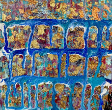 Load image into Gallery viewer, "I Am Full Of Potential" Original Abstract Painting Infused With Black Obsidian On Paper
