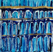 Load image into Gallery viewer, "I Choose Happiness, Health And Joy" Original Abstract Painting Infused With Rose Quartz On Paper
