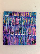 Load image into Gallery viewer, "Magic Within The Chaos" Original Abstract Painting Infused With Rose Quartz And Moonstone
