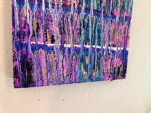 Load image into Gallery viewer, "Magic Within The Chaos" Original Abstract Painting Infused With Rose Quartz And Moonstone
