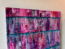 Load image into Gallery viewer, "Magical Vibration" Original Abstract Painting Infused With Crystals On Canvas
