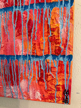Load image into Gallery viewer, "Overcome" Original Abstract Painting Infused With Amethyst And Amazonite
