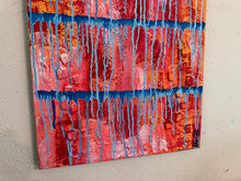 Load image into Gallery viewer, "Overcome" Original Abstract Painting Infused With Amethyst And Amazonite
