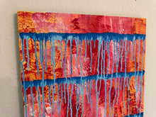 Load image into Gallery viewer, "Overcome" Original Abstract Painting Infused With Amethyst And Amazonite
