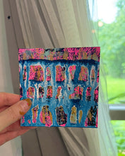 Load image into Gallery viewer, "Positive Energy Flows" Small Original Abstract Painting Infused With Amethyst
