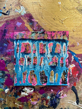 Load image into Gallery viewer, "Positive Energy Flows" Small Original Abstract Painting Infused With Amethyst
