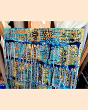 Load image into Gallery viewer, "The Inner Calling" Original Abstract Drip Painting Infused With Rose Quartz
