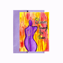 Load image into Gallery viewer, "Bloom Through The Chaos" Inspirational Greeting Card With Original Poem On The Back
