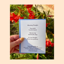 Load image into Gallery viewer, "Blooming Thoughts" Greeting Card
